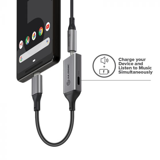 Picture of ALOGIC ULTRA COMBO USB-C TO 3.5MM AUDIO & USB-C CHARGING ADAPTER -10CM