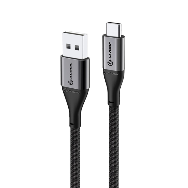 Picture of ALOGIC SUPER ULTRA USB 2.0 USB-C TO USB-A CABLE - 1.5M - 3A/480MBPS - SPACE GREY