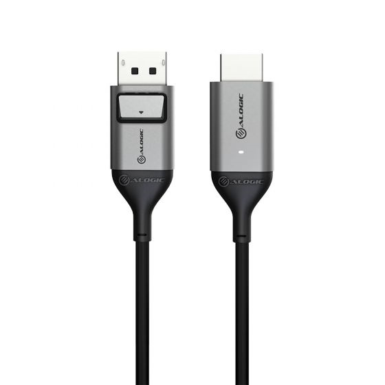 Picture of ALOGIC ULTRA DISPLAYPORT TO HDMI CABLE - MALE TO MALE - 2M - 4K@60HZ - SPACE GREY