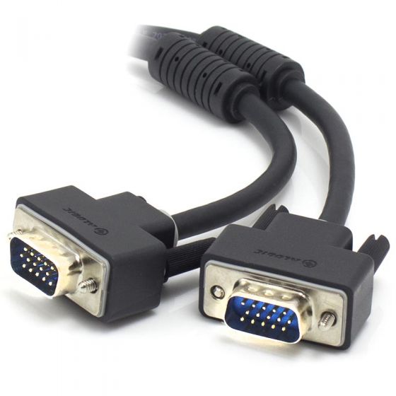 Picture of ALOGIC 2M VGA/SVGA PREMIUM SHIELDED MONITOR CABLE WITH FILTER MALE TO MALE
