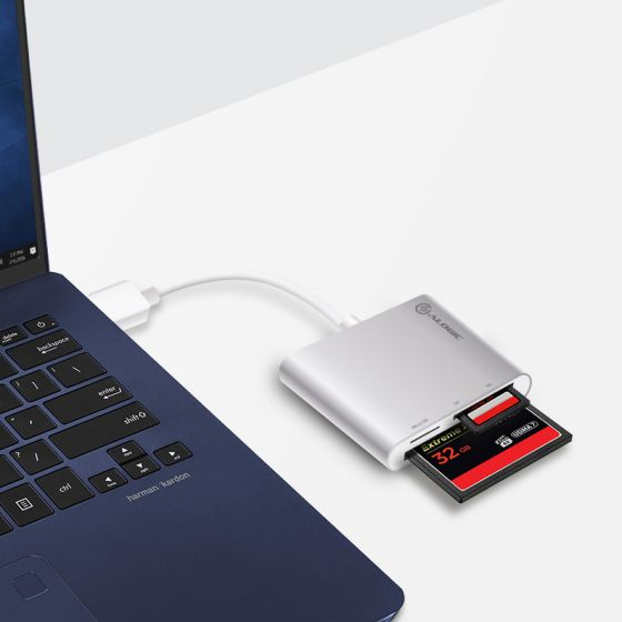 Picture of ALOGIC USB 3.0 MULTI CARD READER - MICRO SD SD & COMPACT FLASH - PRIME SERIES