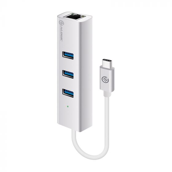 Picture of Alogic Vrova Plus Adapter USB-C to Gigabit Ethernet & 3x USB 3.0