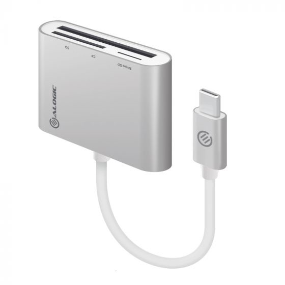 Picture of ALOGIC USB-C MULTI CARD READER - MICRO SD SD & COMPACT FLASH - PRIME SERIES